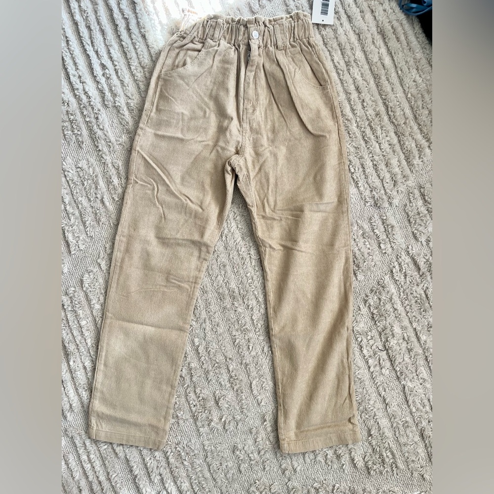 12th Tribe Corduroy Pants, Beige/Tan, Size Small